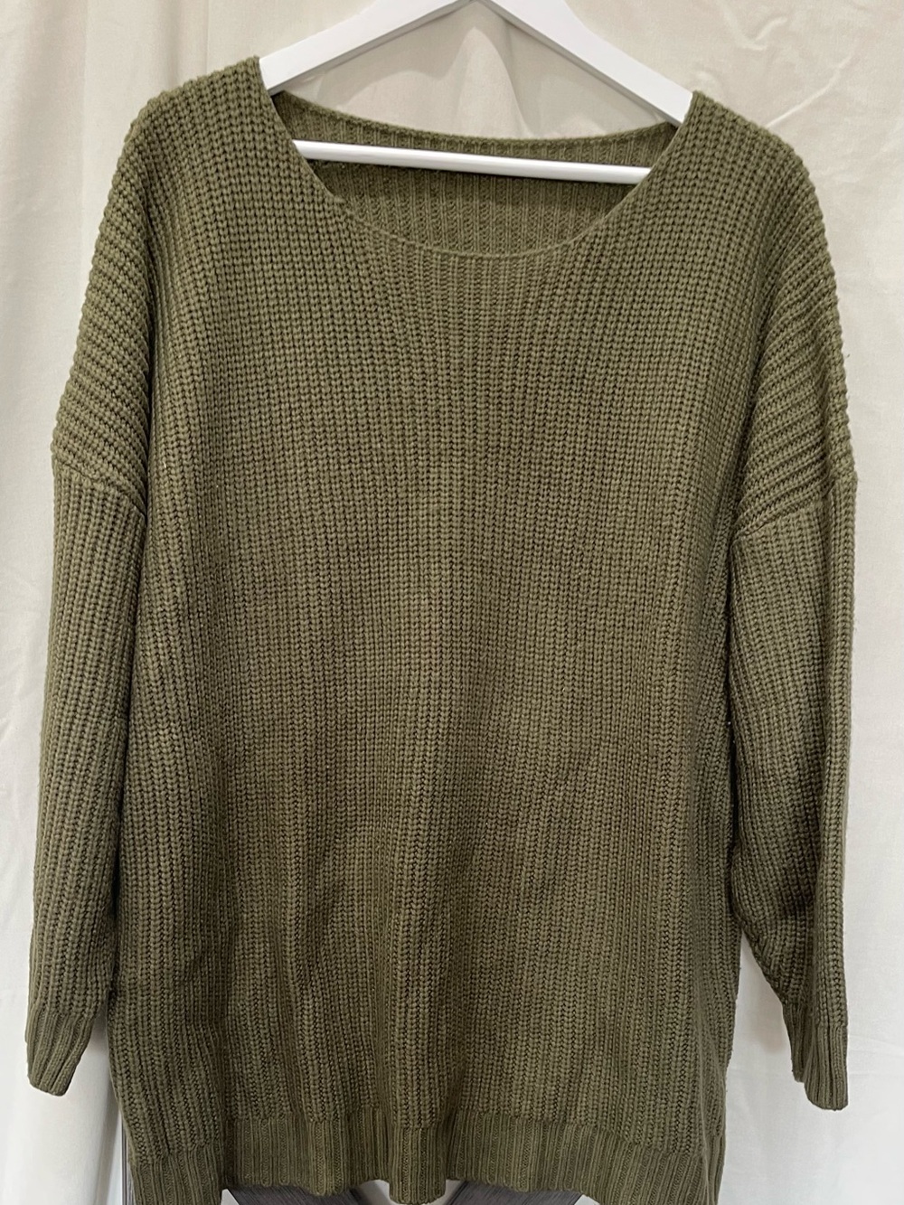 Olive Green Women's Knit Sweater
